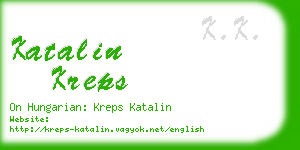 katalin kreps business card